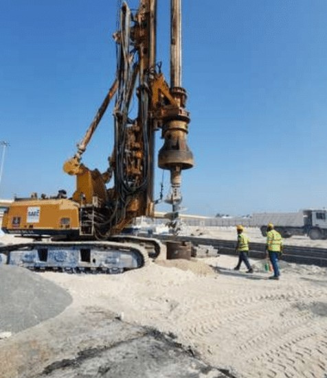 صورة معرض المشروع لـ أعمال ركائز الطريق السريع - الجزيرة الوسطى